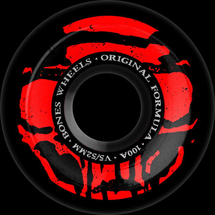 BONES 100's OG V5 MUMMY SKULLS 52mm 100A BLACK