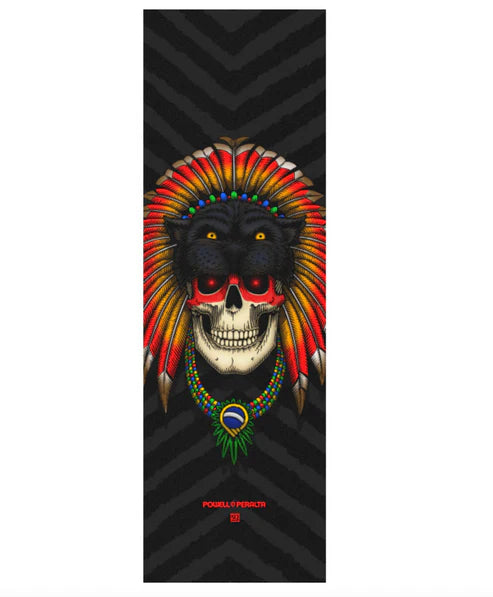 PWL/P GRIP SHEET 9x33 HOEFLER SKULL WHITE