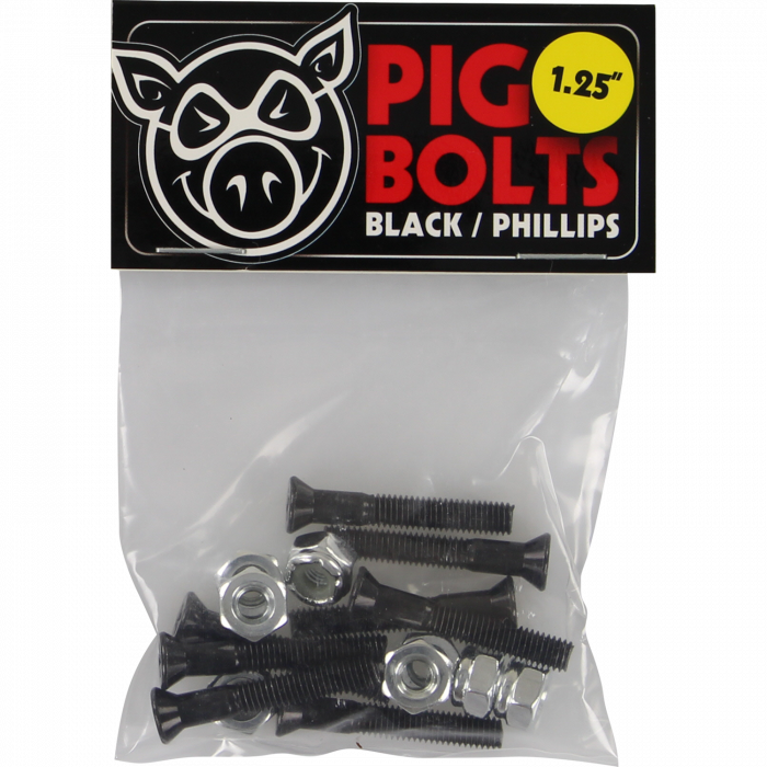 PIG BLACK PHILLPS HARDWARE SET 1.25" BLK/SIL
