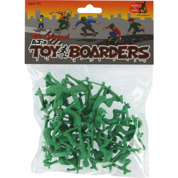 TOY BOARDERS SKATE SERIES I FIGURES GREEN 24pc