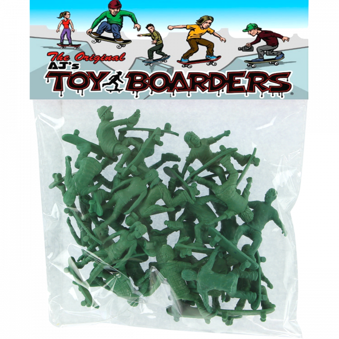 TOY BOARDERS SKATE SERIES II FIGURES GREEN 24pc