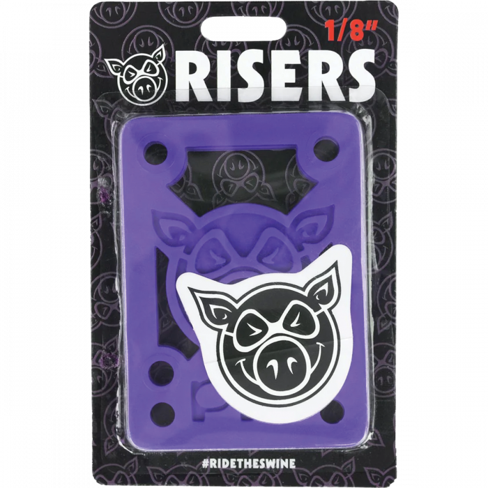 PIG PILES 1/8" HARD RISERS PURPLE