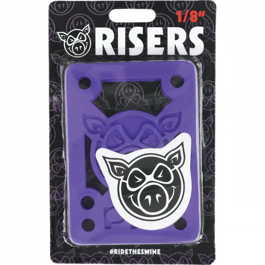 PIG PILES 1/8" HARD RISERS PURPLE