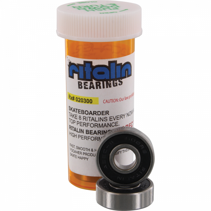 RITALIN ABEC-11 BLACK BEARINGS