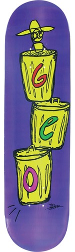 GEO Skateboards Trash Can Cowboy Skateboard Deck